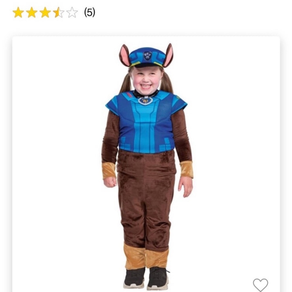 Toddler Adaptive PAW Patrol Chase
Halloween Costume 3-4T